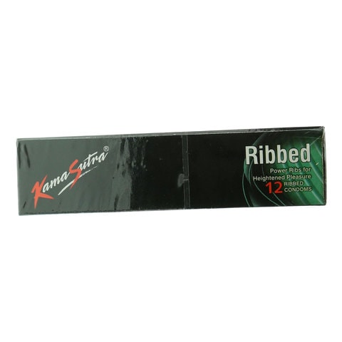 Kamasutra Ribbed Condom Clear 12 PCS