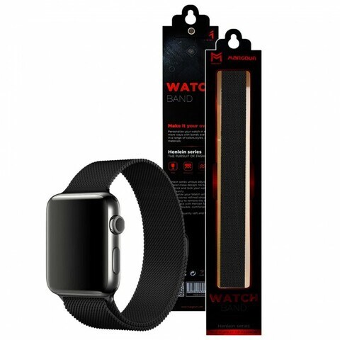 Apple Watch Series 6/SE/5/4/3/2/1 Milanese Replacement Band 38/40mm - Black