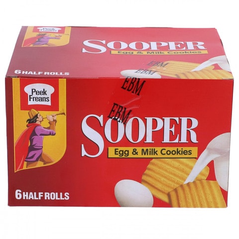 Peek Freens Sooper Egg and Milk Cookies Half Roll (Pack of 6)