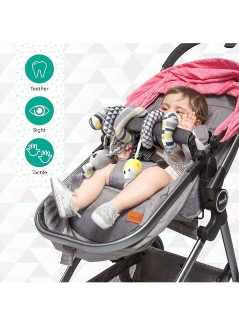 Moon Good Night Spiral Activity Hanging Animal Toys For Cot, Pram And Car Seat, 0M+, 95 X 15 X 3cm