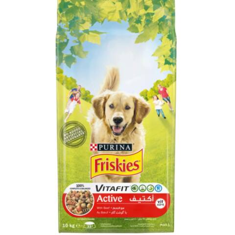 Buy Purina Friskies Active Dog Food Beef 10kg