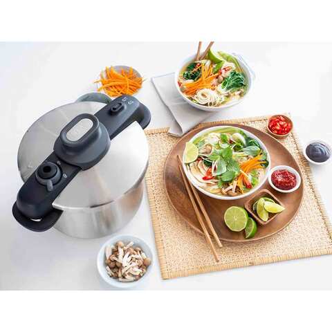 Buy Tefal Secure Compact Pressure Cooker Silver And Black 8L Online - Shop  Home & Garden on Carrefour UAE