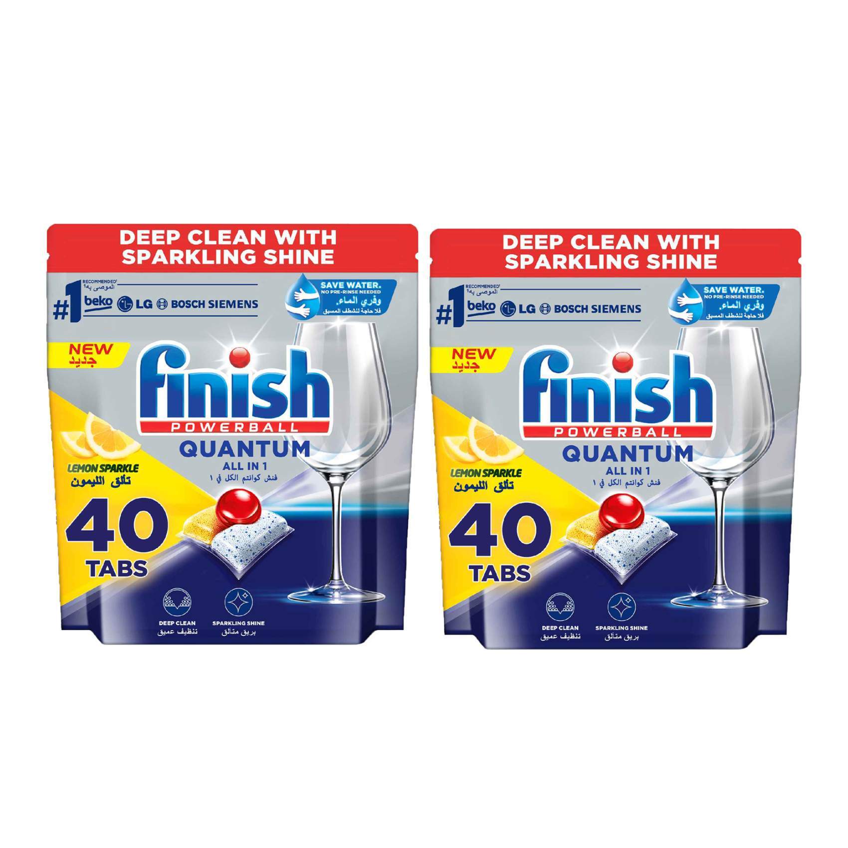 Finish Powerball Dishwasher Detergent All in One Tablets for Deep Clean &  Sparkling Shine, Lemon Sparkle - 21 Tabs