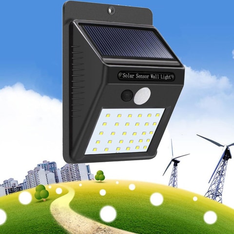 Decdeal - 30 LED Solar Powered Wall Light Motion Sensor Lights Outdoor Garden Security Lamp Interior Design