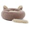 Cat &amp; Dog Pet Bed With Cute Design And Shape Comfortable Plush Ultra Soft Cushion Self Warming Pet Bed Made With Fleece Faux Fux With Waterproof Bottom (Diamater 50CM)