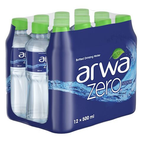 Arwa Water Zero Sodium 500ml &times;12