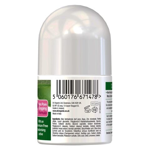 Dr. Organic Bioactive Skincare Organic Aloe Vera Roll-On Deodorant Clear 50ml