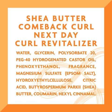 Cantu Shea Butter Comeback Curl Next Day Curl Revitalizer Clear 355ml