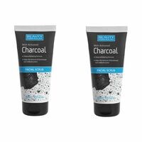 Beauty Formulas Activated Charcoal Facial Scrub 150ml Pack of 2