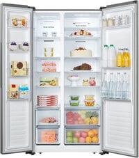 Hisense 516L Net Capacity Side By Side Refrigerator, Silver, RS670N4ASU