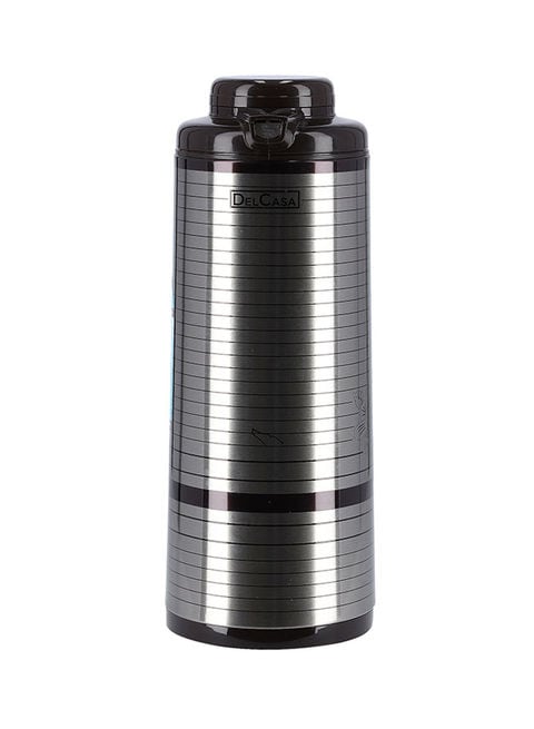 Delcasa Vacuum Flask Silver/Black
