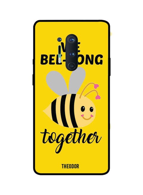Theodor - Protective Case Cover For Oneplus 8 Pro Yellow/Black