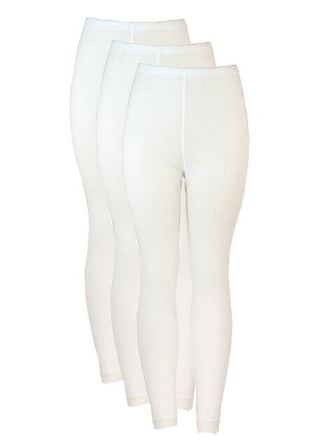 Buy 3 Pieces Full Length inner Leggings Cotton 100 with