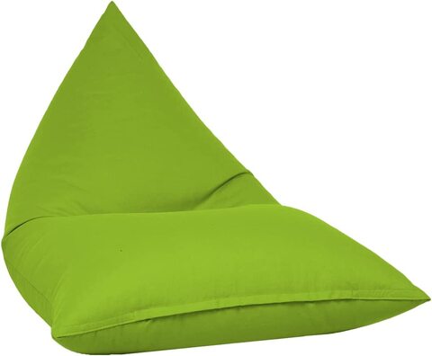 Luxe Decora Outdoor/Indoor Sack Bag Lounge Water Repellent Bean Bag (S, Light Green)