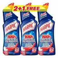 Harpic Original Limescale Remover Liquid Toilet Cleaner 750ml Pack of 3