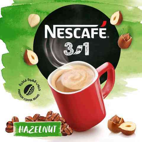 Buy Nescafe 3in1 Hazelnut Coffee Mix Stick 17gx10 in Kuwait