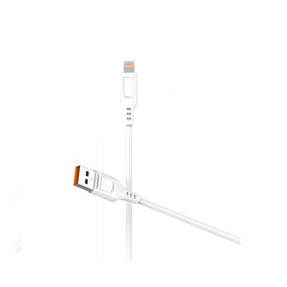 Denmen Adapter DC01 12W, 2.4A + Lightning Cable, White