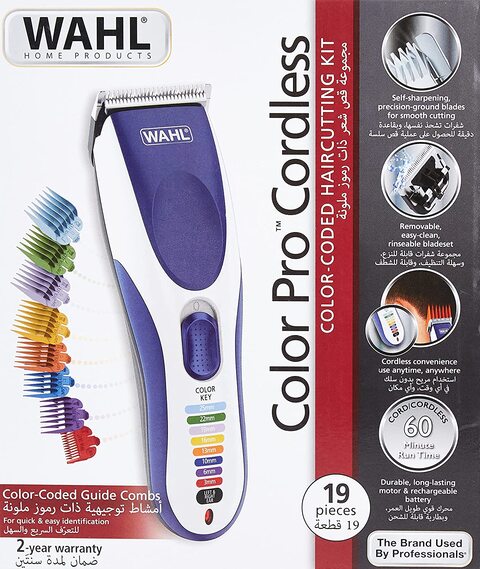 Buy Wahl Color Pro Cordless Hair Clipper Kit Rechargeable Hair