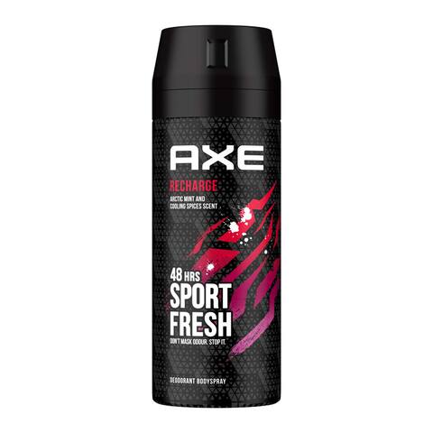 Buy Axe Recharge Deodorant Body Spray with Arctic Mint and Cooling Spices Scent - 150 ml in Egypt