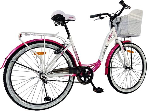 Mogoo Floress 26 Inch Bicycle Single Speed (Pink)