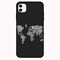 Theodor - Apple iPhone 12 Mini 5.4 inch Case Written World Map Flexible Silicone Cover