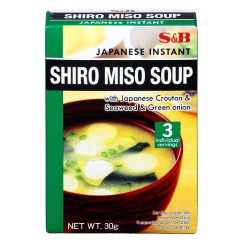 S&amp;B Miso Soup Japanese Instant Shiro 30g