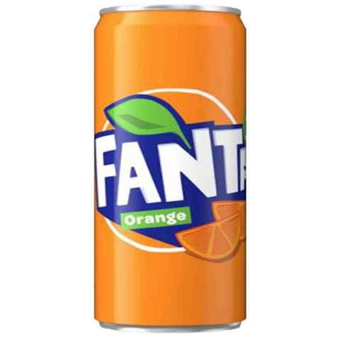 Fanta Drink Orange Flavor 185 Ml