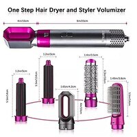Hair Styler With 5 in 1 Multifunctional Hair Curler, Hair Dryer, Hair Straightner, Heated Hair Combing, Hair Smoothening Styling Tools etc.