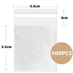 Buy Homarket® Christmas Cellophane Bags 100 Pcs Clear Resealable Snowflake Sealed Plastic Package Cellophane Bags with Adhesive Closure for Bakery Cookie Candies Dessert Poly Bags（GC2621A） in UAE