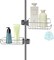 SKY-TOUCH 2PCS Sink Caddy Sponge Holder, Single Layer Stainless Steel Faucet Storage Rack, Kitchen Organizer for Dishcloth and Cleaning Brush Holder, Shower Caddy Soap Organizer for Bathroom,Kitchen
