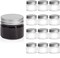 Star Cook Mason Jars with Airtight Metal Regular Lids(5oz/150ml), Sealed Clear Glass Canning Jars with Wide Mouth for Spices, Honey, Jam, Jelly, of 12 (150ML)