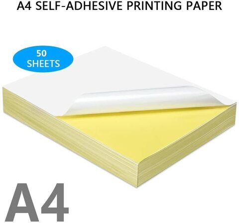 lavish A4 Glossy Sticker Paper Self Adhesive Shipping Labels for Inkjet ...