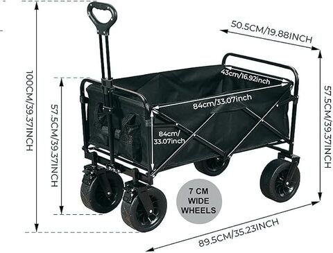 Folding store camp wagon