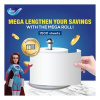 Fine Kitchen Tissue Roll 1500 Sheets X 1 Ply Of 325Meters Mega Roll