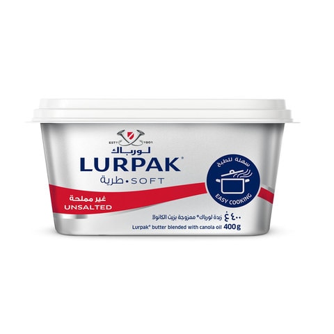Lurpak Soft Unsalted Butter 400g