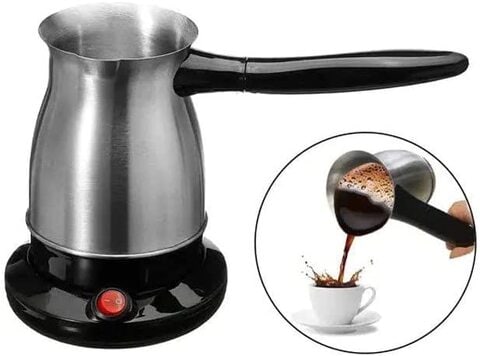 Septpenta 600ml Coffee Pot, Stainless Steel Thermos Carafe, Turkish Coffee  Electric Kettle, Uniformity Of Heating for Pouring a Full Cup Of Coffee and