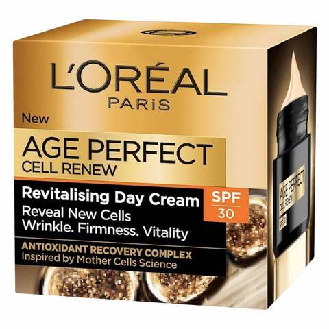 L Oreal Paris Anti-Ageing Age SPF 30 Perfect Cell Renew Day Cream 50ml