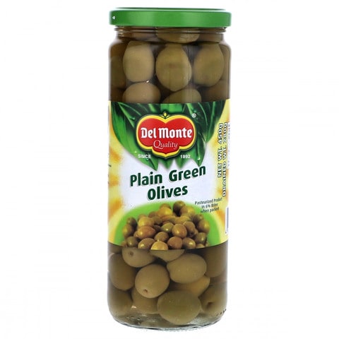 Del Monte Plain Green Olives 450 gr