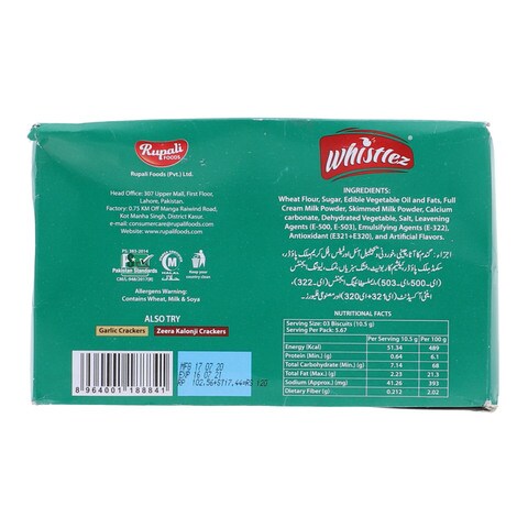 Whistlez Herb Crackers Half Roll (Pack of 6)