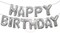 Generic 13-Piece Happy Birthday Balloon 16Inch Silver