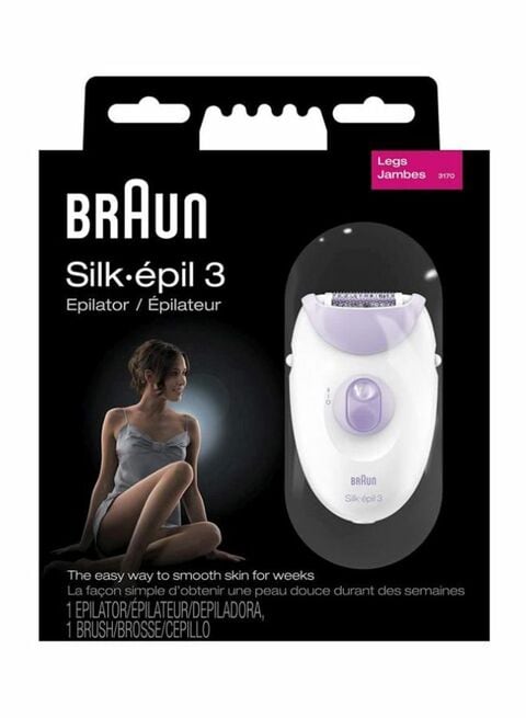 Braun Silk Epil 3 Epilator Purple/White