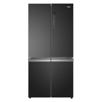 Haier 585L Net Capacity Side-By-Side French Door Refrigerator Black HRF-820BG