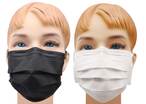 اشتري Face Mask For Kids  3 Plyer Combo Pack of 2 White  Black School Mask 50 Pieces في الامارات