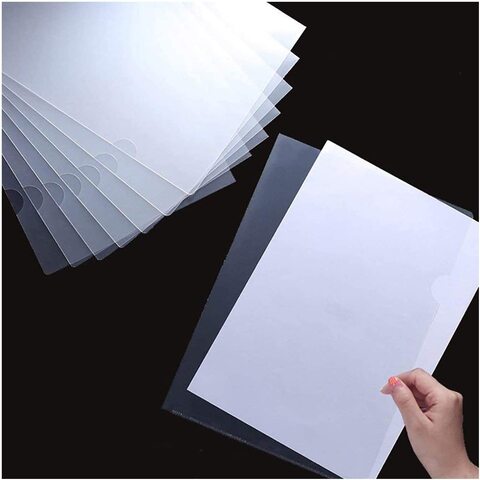 Generic 30 Pack L-Type Clear Plastic Document Folder Copy Safe Project Pockets, For Us Letter/ A4 Size