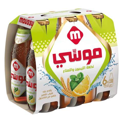 اشتري موسّي مشروب شعير خالي من الكحول بنكهة الليمون والنعناع 330 مل، عبوة من 6 قطع في السعودية
