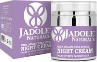 Jadole Naturals Beauty Retinol Moisturizer Night Cream For Face And Eye Area With Retinol, Hyaluronic Acid, Vitamin E And Green Tea. Night Moisturizing