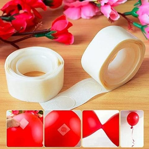 Party Propz 200 Pieces Balloon Glue Dots For Birthday,Wedding,Anniversary,Baby Shower Balloon Decoration,Multicolor