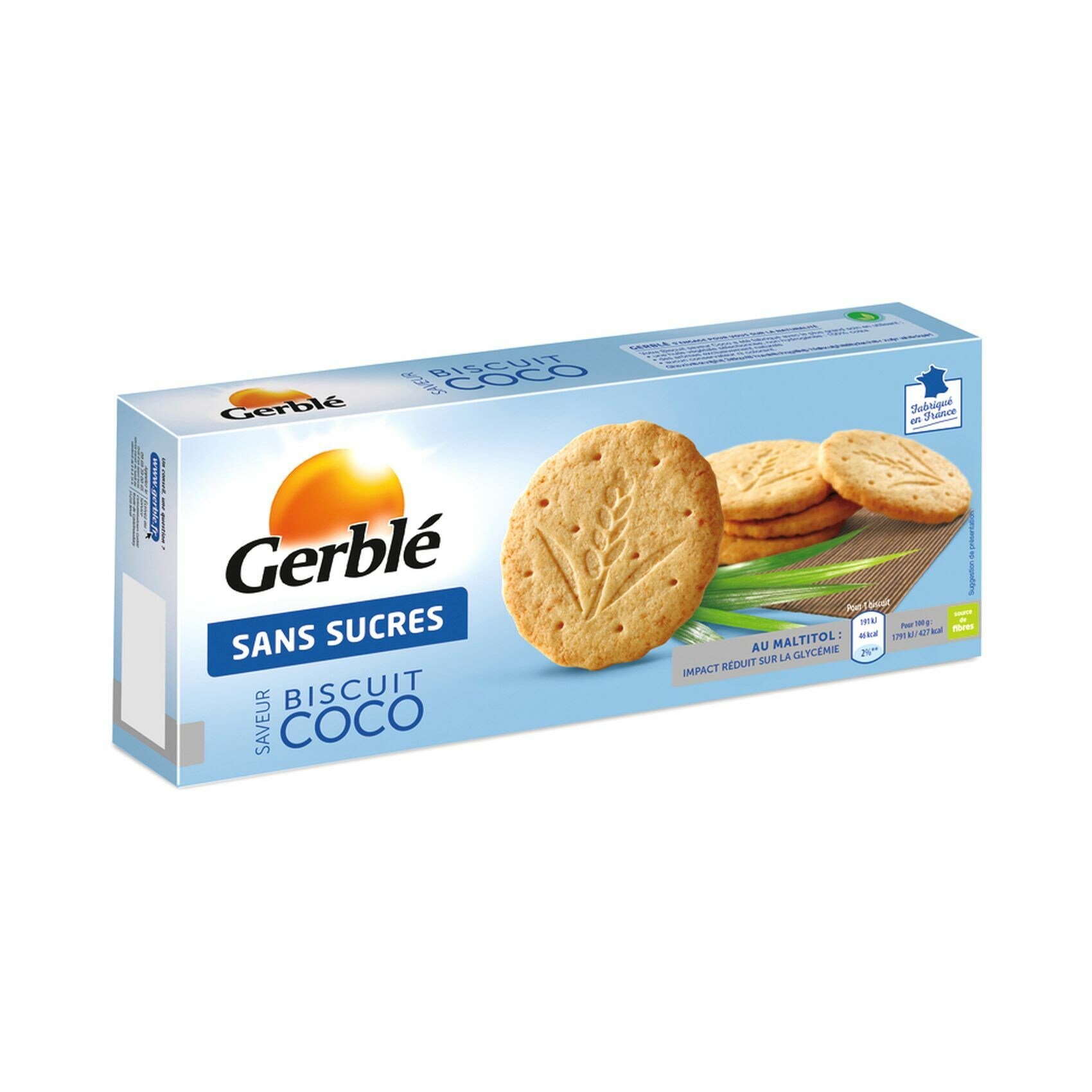 Buy Gerble No Added Sugar Coconut Flavored Biscuits 132g Online Shop Food Cupboard On Carrefour Uae