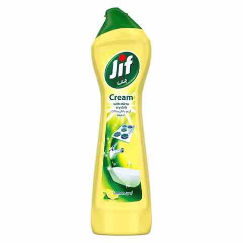 Buy JIF Cream Cleaner With Micro Crystals Technology Lemon 500ml in UAE