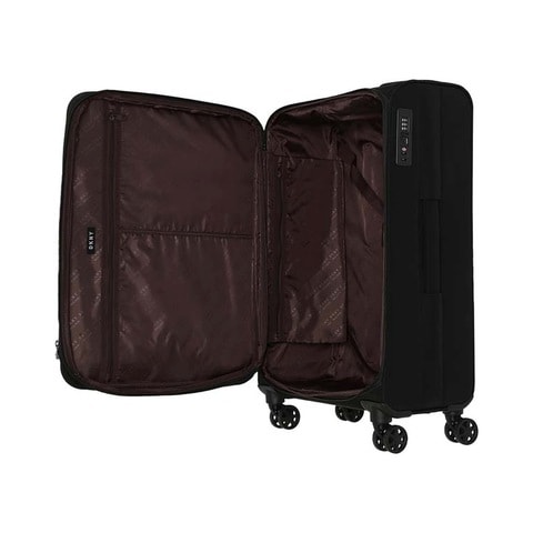 Buy DKNY Trademark 4 Wheel Soft Casing Luggage Trolley 75cm Black ...